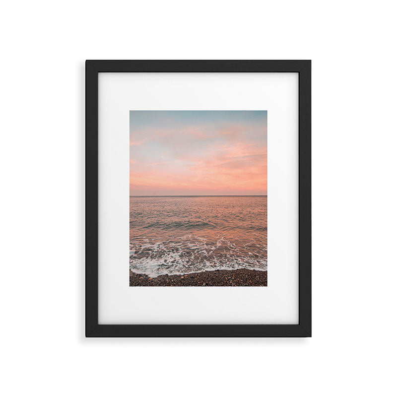 Sunset At The Beach Framed Art Print Gallery Image 4