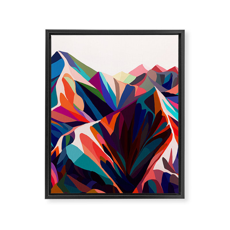Mountains sunset warm Framed Canvas Print Gallery Image 8