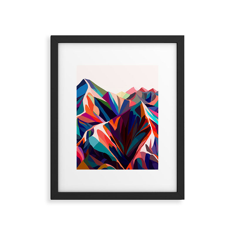 Mountains sunset warm Framed Art Print Gallery Image 6