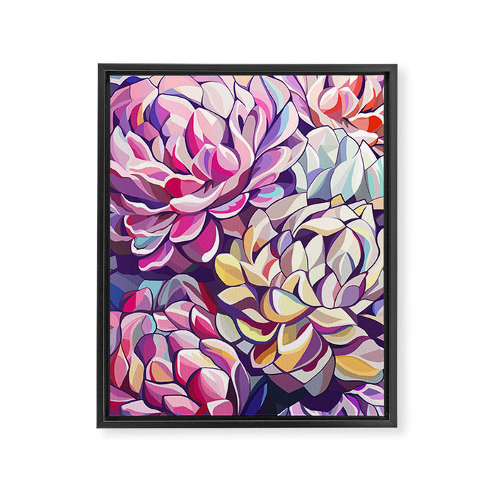 Peonies Framed Canvas Print Gallery Image 1