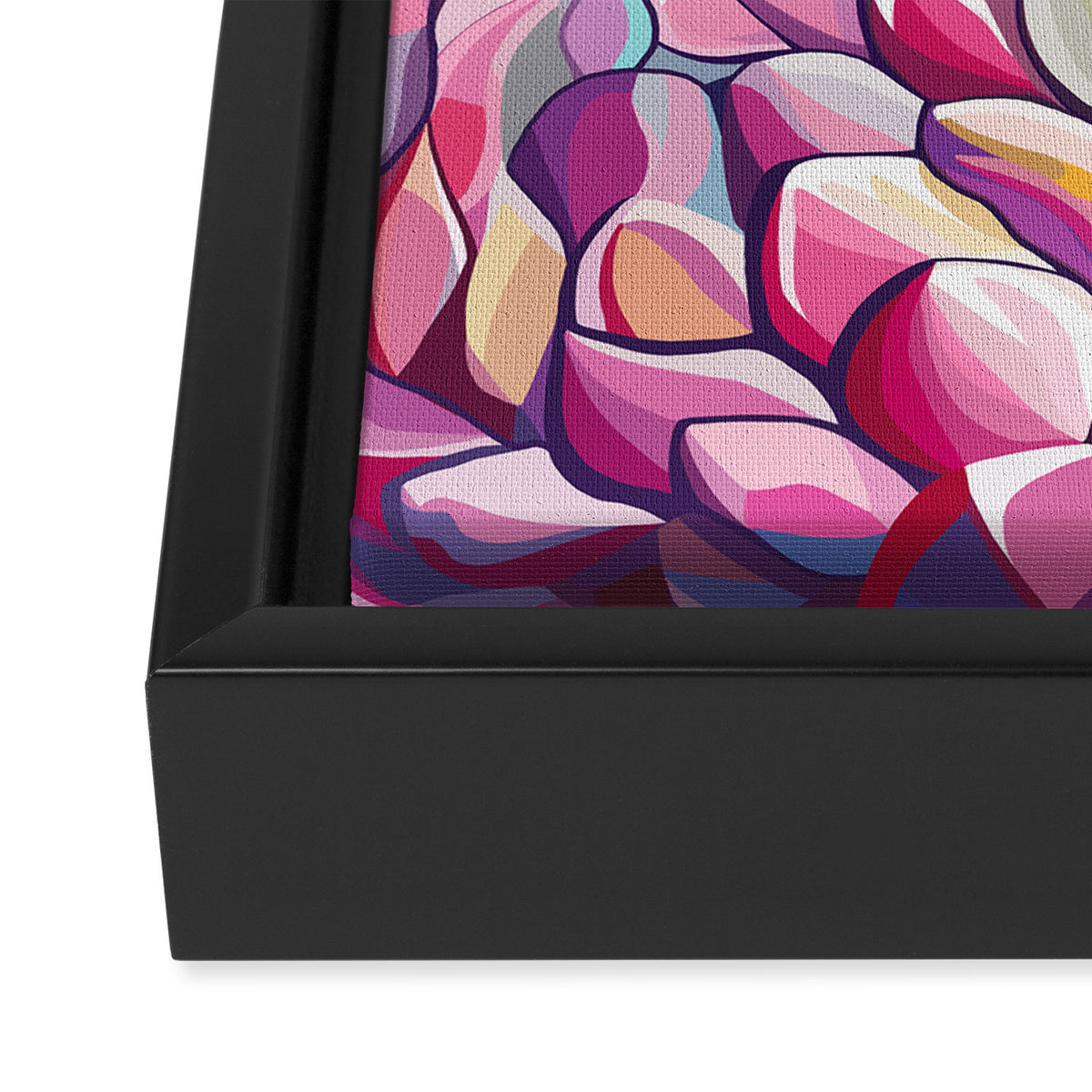 Peonies Framed Canvas Print Gallery Image 3