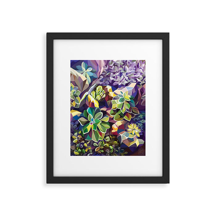 SUCCULENTS Framed Art Print Gallery Image 1