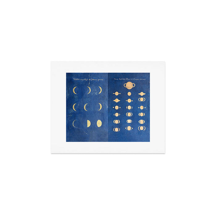 17th-Century Astronomical Art by Maria Clara Eimmart: Phases of Venus and Saturn Art Print Gallery Image 1