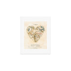 "A Map of the Open Country of a Woman's Heart" by D. W. Kellogg (c. 1833-1842) Art Print Gallery Image 1