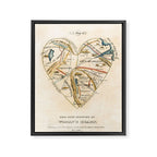 "A Map of the Open Country of a Woman's Heart" by D. W. Kellogg (c. 1833-1842) Framed Canvas Print Gallery Image 6