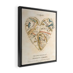 "A Map of the Open Country of a Woman's Heart" by D. W. Kellogg (c. 1833-1842) Framed Canvas Print Gallery Image 2