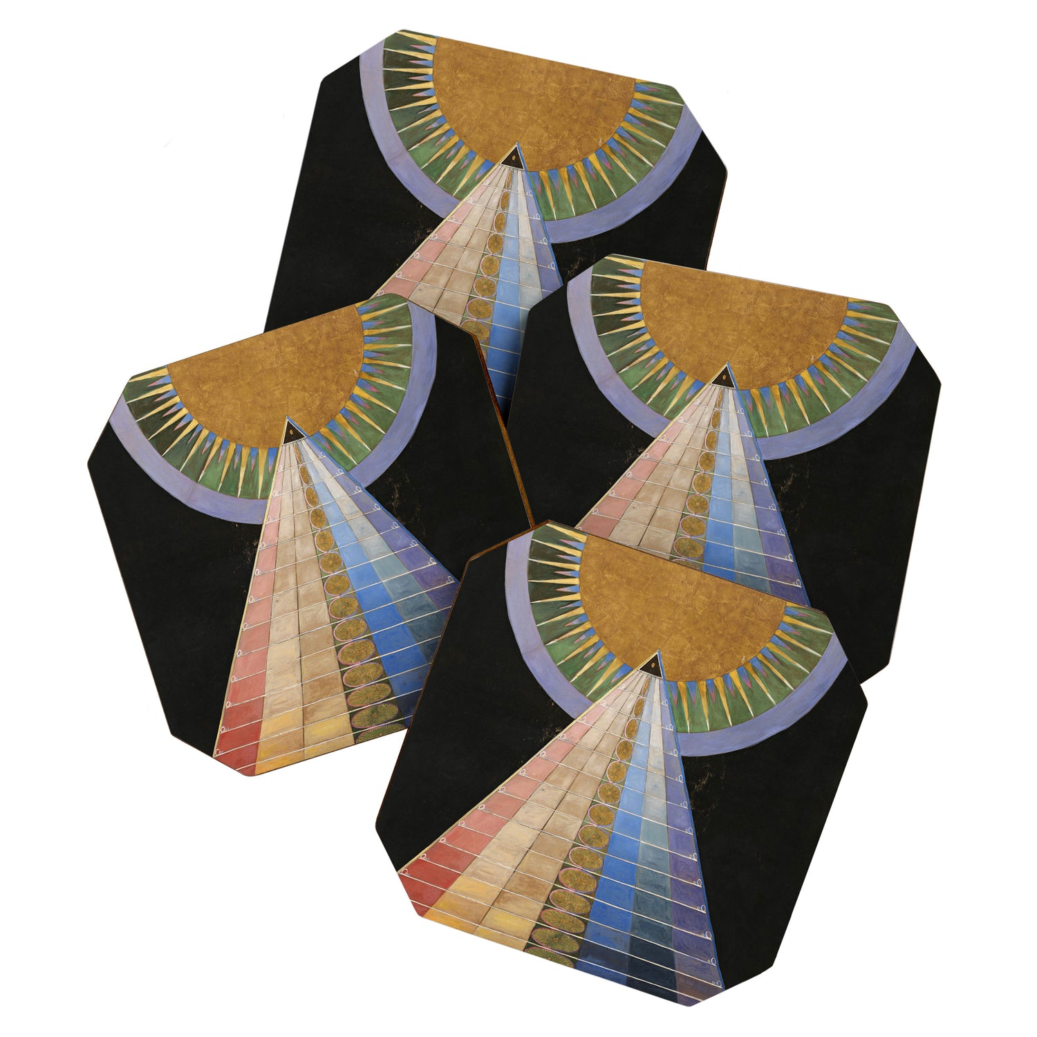 "Altarpiece" by Hilma af Klint (1907) Coaster Gallery Image 1