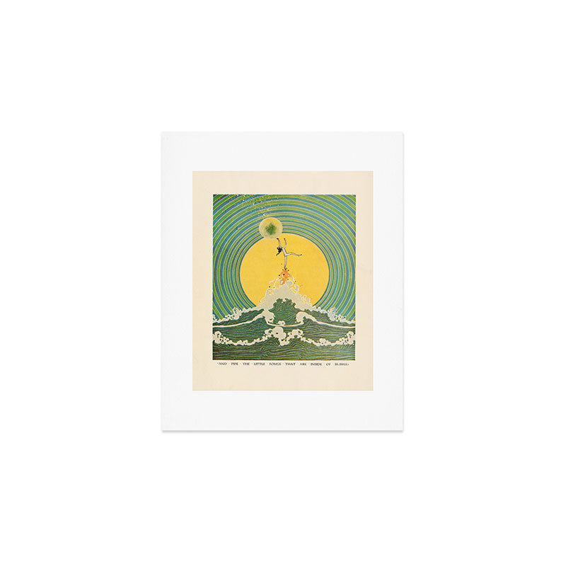 "And Pipe the Little Songs that Are Inside of Bubbles " by Dugald Stewart Walker, 1920 Art Print Gallery Image 1