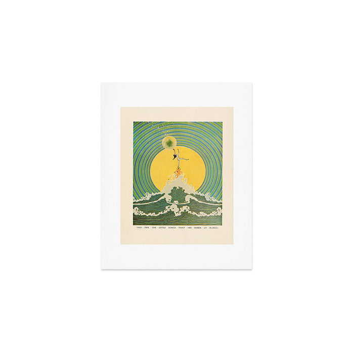 "And Pipe the Little Songs that Are Inside of Bubbles " by Dugald Stewart Walker, 1920 Art Print Gallery Image 1