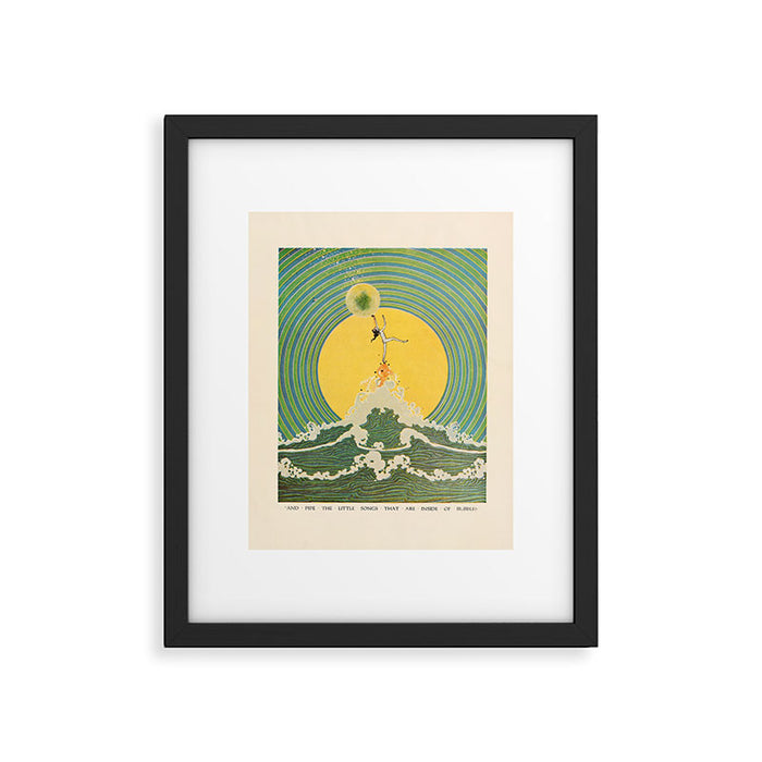 "And Pipe the Little Songs that Are Inside of Bubbles " by Dugald Stewart Walker, 1920 Framed Art Print Gallery Image 1