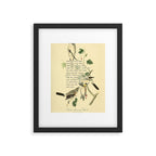 Anger # Great American Shrike Divination from # An Almanac of Birds # Divinations for Uncertain Days Framed Art Print Gallery Image 5