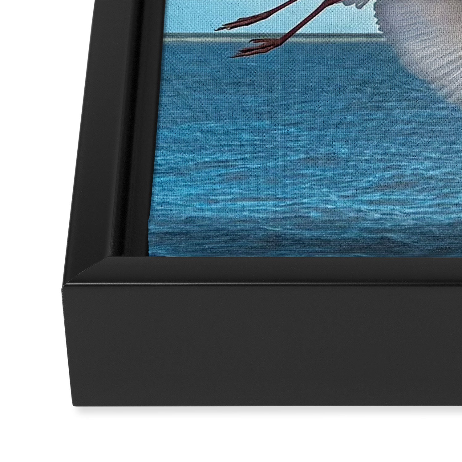Another Horizon # Great White Heron Framed Canvas Print Gallery Image 3