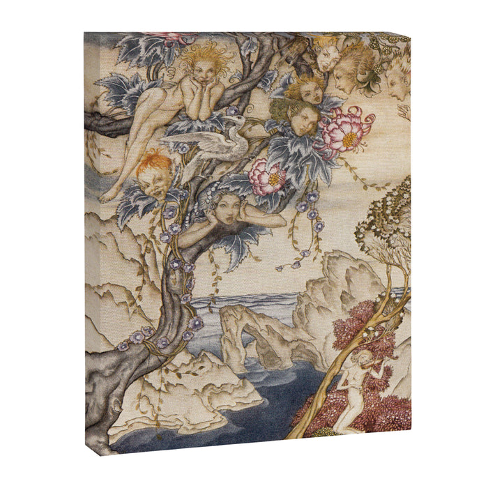 Art by Arthur Rackham for "The Tempest" by William Shakespeare (1926) Canvas Print Gallery Image 1
