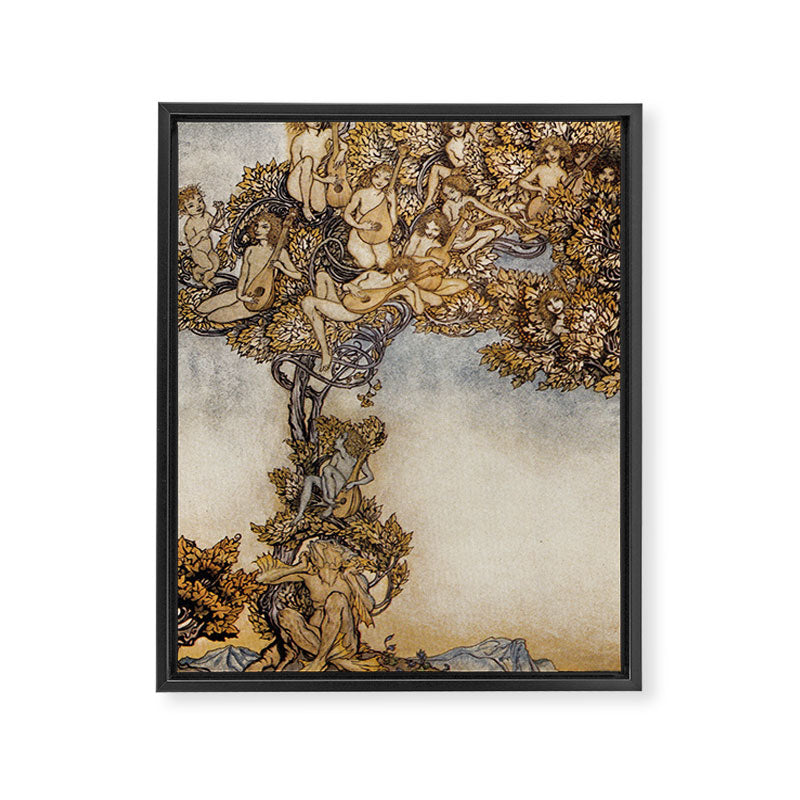 Art by Arthur Rackham for "The Tempest" by William Shakespeare (1926) Framed Canvas Print Gallery Image 6