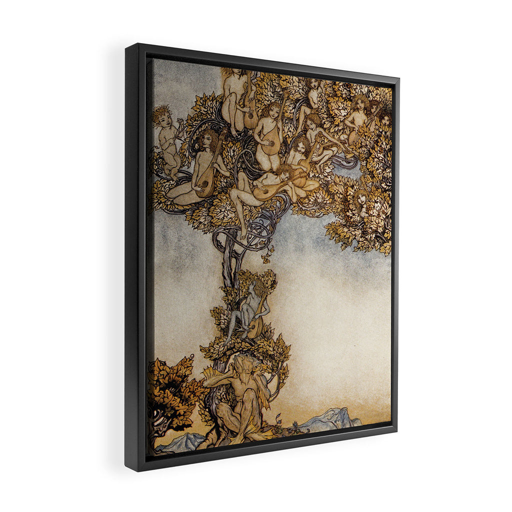 Art by Arthur Rackham for "The Tempest" by William Shakespeare (1926) Framed Canvas Print Gallery Image 2