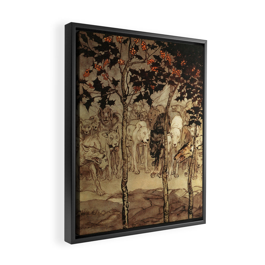 Art by Arthur Rackham for "Irish Fairy Tales," 1920 Framed Canvas Print Gallery Image 2