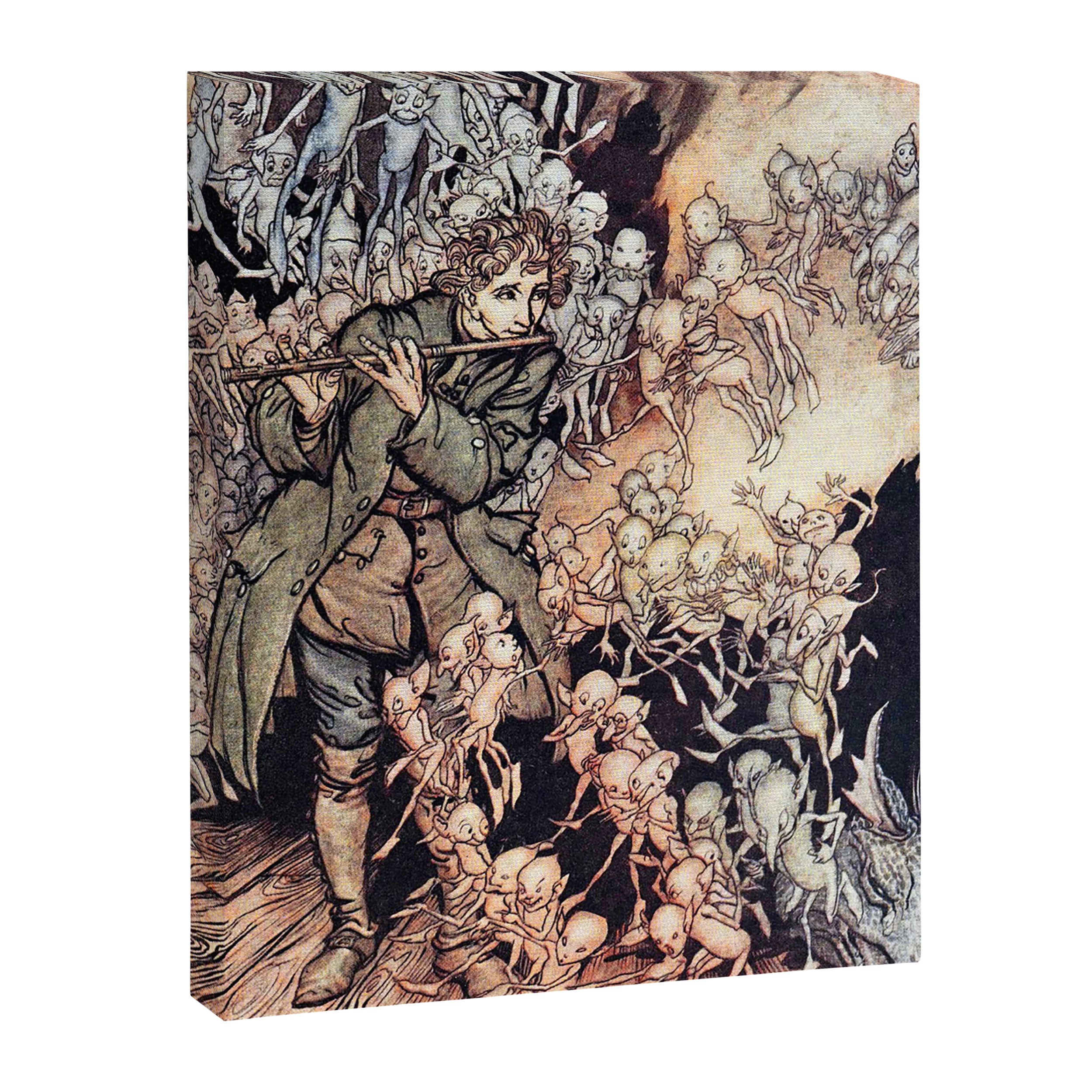 Art by Arthur Rackham for the Brothers Grimm fairy tale "The Gnomes," 1917 Canvas Print Gallery Image 6