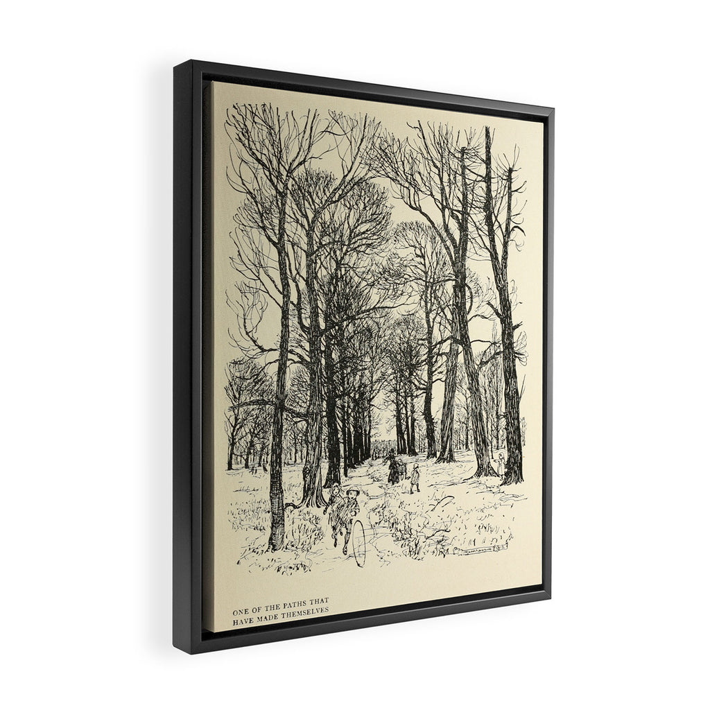 Art by Arthur Rackham from "PeterPan in Kensington Gardens," 1906 Framed Canvas Print Gallery Image 2