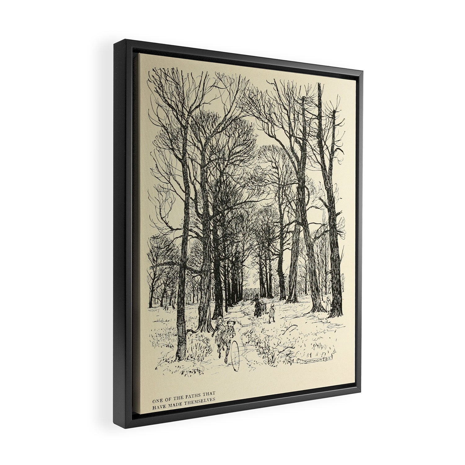 Art by Arthur Rackham from "PeterPan in Kensington Gardens," 1906 Framed Canvas Print Gallery Image 2