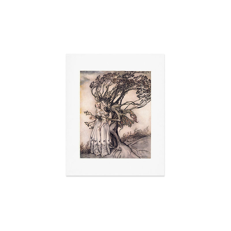 Art by Arthur Rackham from a rare 1917 edition of the Brothers Grimm fairy tales Art Print Gallery Image 1