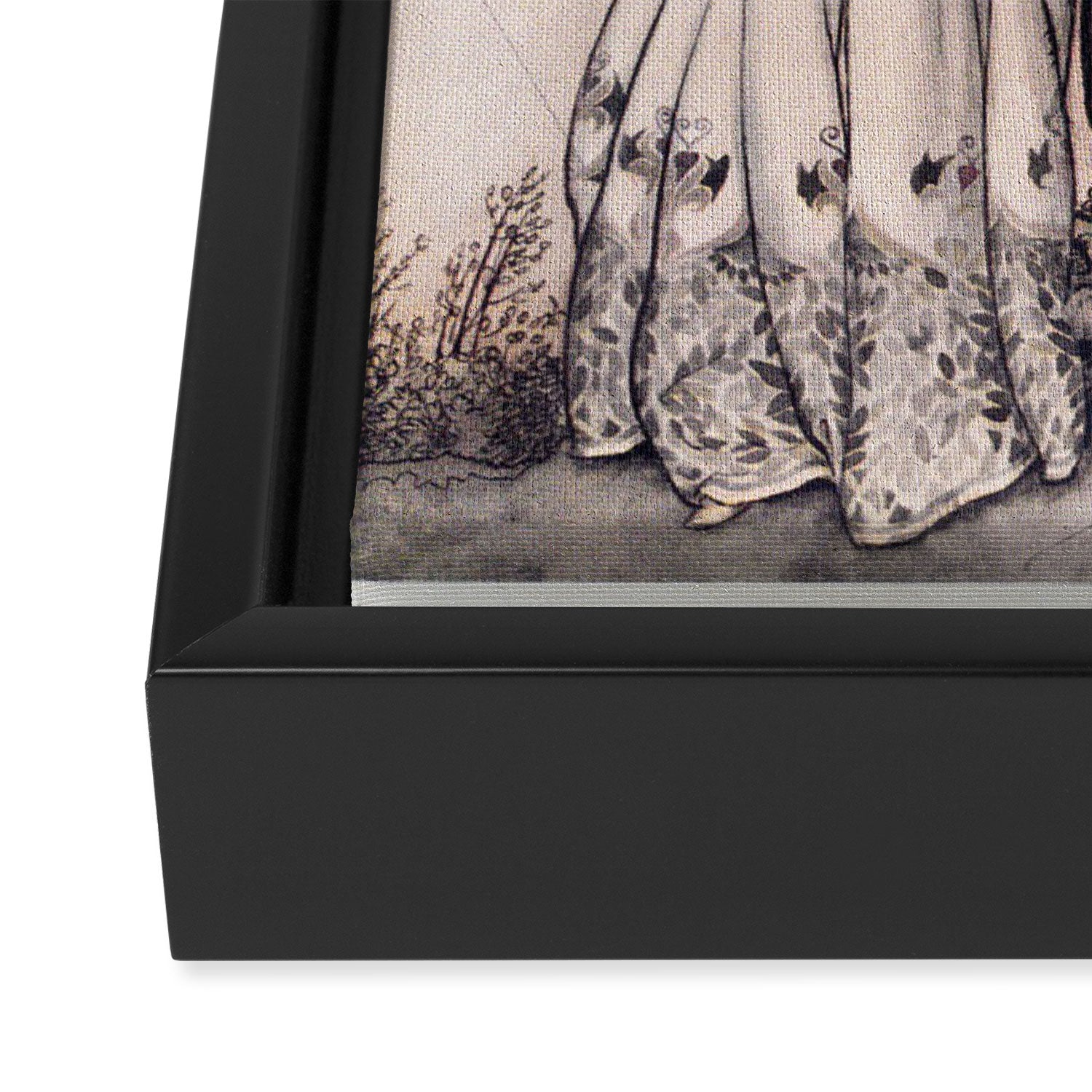 Art by Arthur Rackham from a rare 1917 edition of the Brothers Grimm fairy tales Framed Canvas Print Gallery Image 3