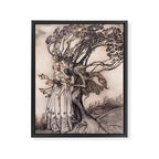 Art by Arthur Rackham from a rare 1917 edition of the Brothers Grimm fairy tales Framed Canvas Print Gallery Image 6
