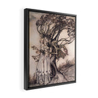 Art by Arthur Rackham from a rare 1917 edition of the Brothers Grimm fairy tales Framed Canvas Print Gallery Image 2