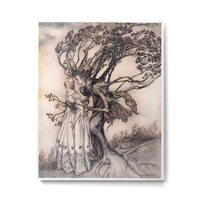 Art by Arthur Rackham from a rare 1917 edition of the Brothers Grimm fairy tales Metal Print Gallery Image 1