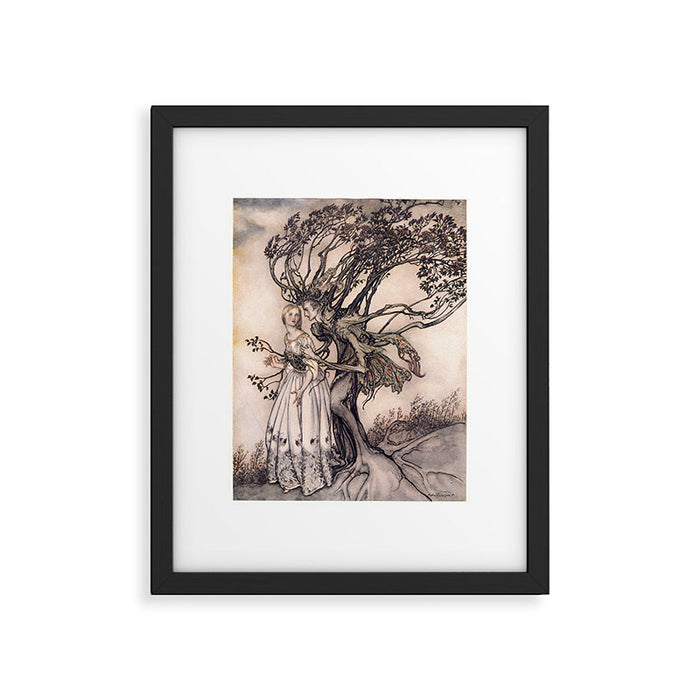 Art by Arthur Rackham from a rare 1917 edition of the Brothers Grimm fairy tales Framed Art Print Gallery Image 1