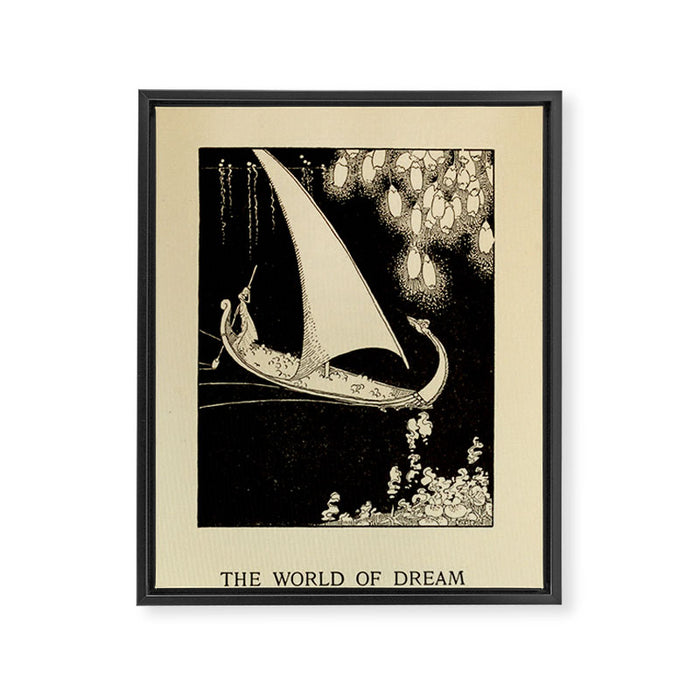 Art by Dorothy Lathrop for "Down-Adown-Derry" by Walter de la Mare (1922) Framed Canvas Print Gallery Image 1