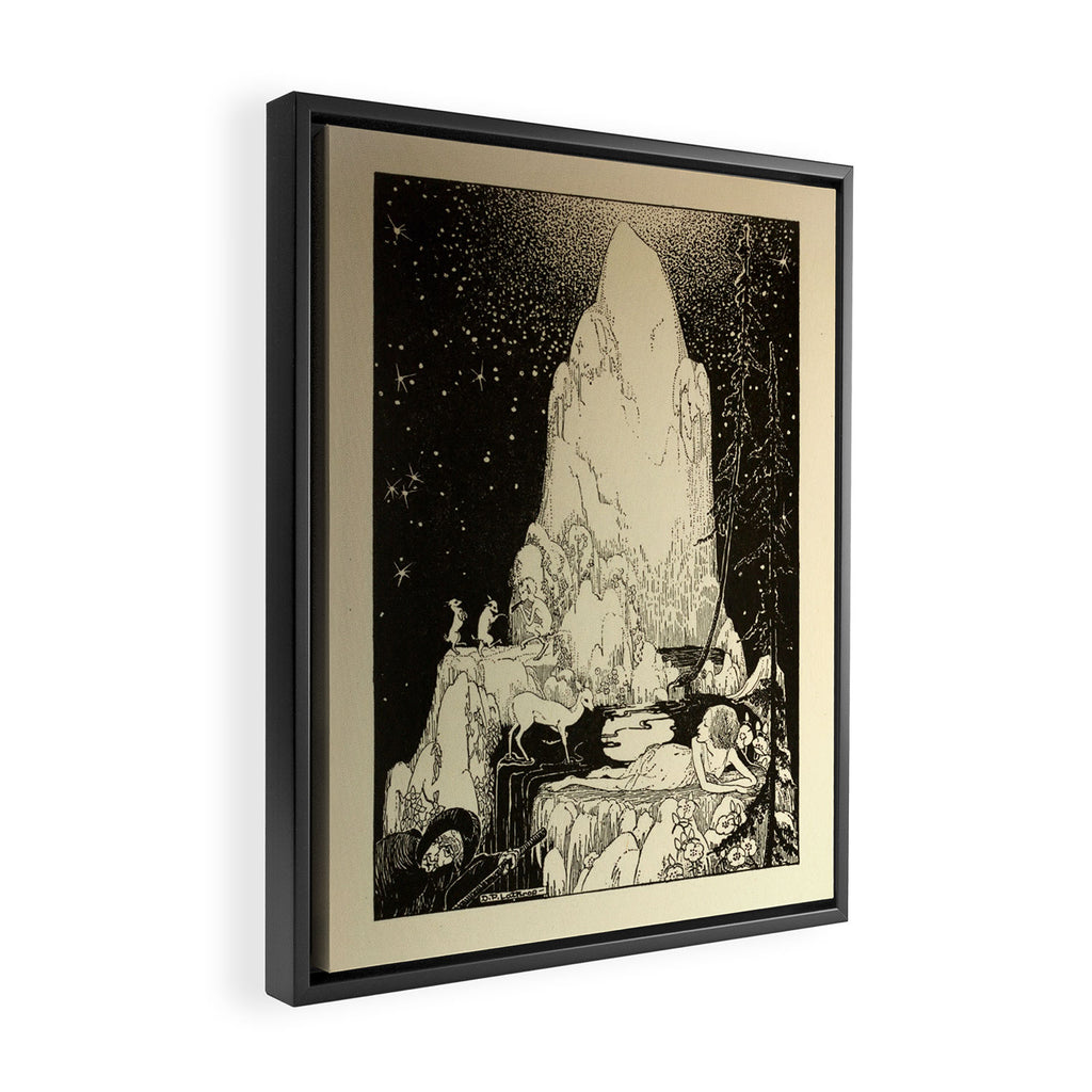 Art by Dorothy Lathrop for "Down-Adown-Derry" by Walter de la Mare (1922) Framed Canvas Print Gallery Image 2