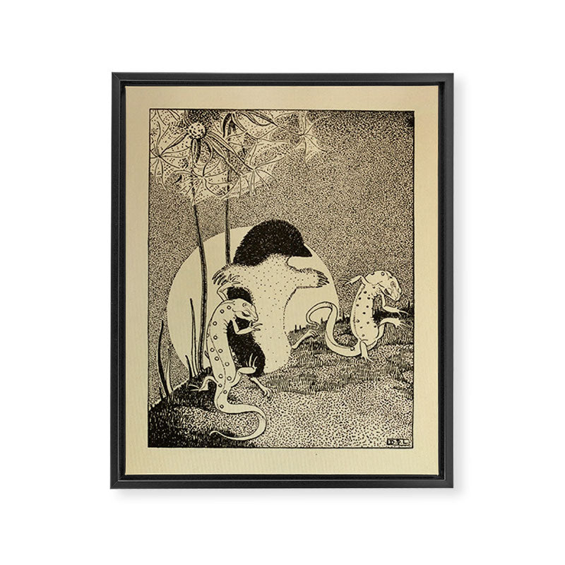Art by Dorothy Lathrop for "Down-Adown-Derry" by Walter de la Mare (1922) Framed Canvas Print Gallery Image 6