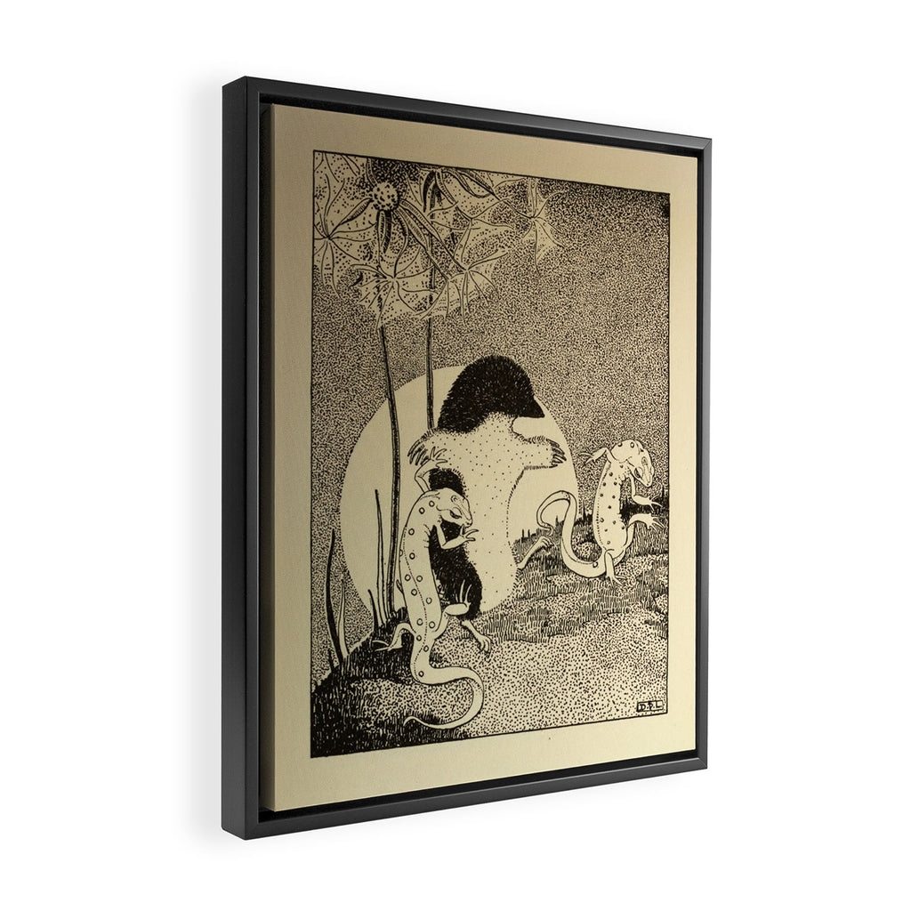 Art by Dorothy Lathrop for "Down-Adown-Derry" by Walter de la Mare (1922) Framed Canvas Print Gallery Image 2