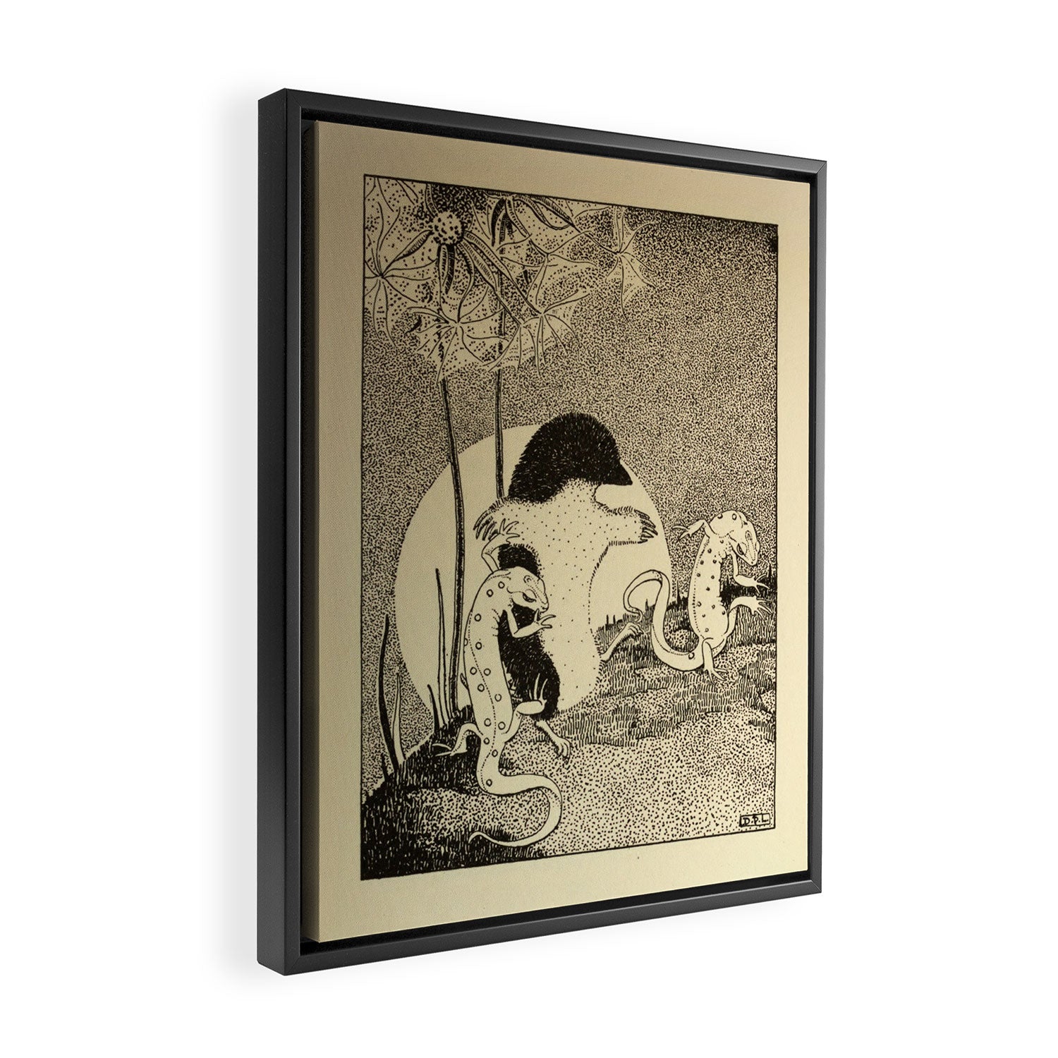 Art by Dorothy Lathrop for "Down-Adown-Derry" by Walter de la Mare (1922) Framed Canvas Print Gallery Image 2