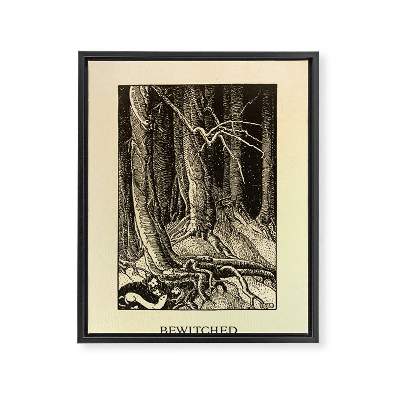 Art by Dorothy Lathrop for "Down-Adown-Derry" by Walter de la Mare (1922) Framed Canvas Print Gallery Image 6