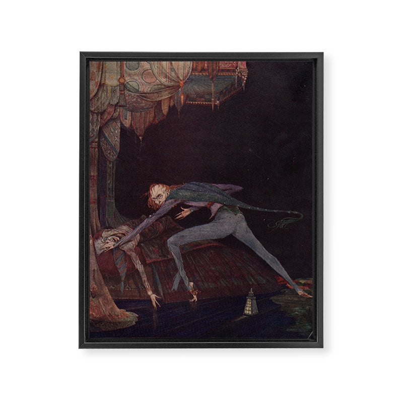 Art by Harry Clarke for a 1933 edition of Edgar Allan Poe's "Tales of Mystery and Imagination" Framed Canvas Print Gallery Image 6