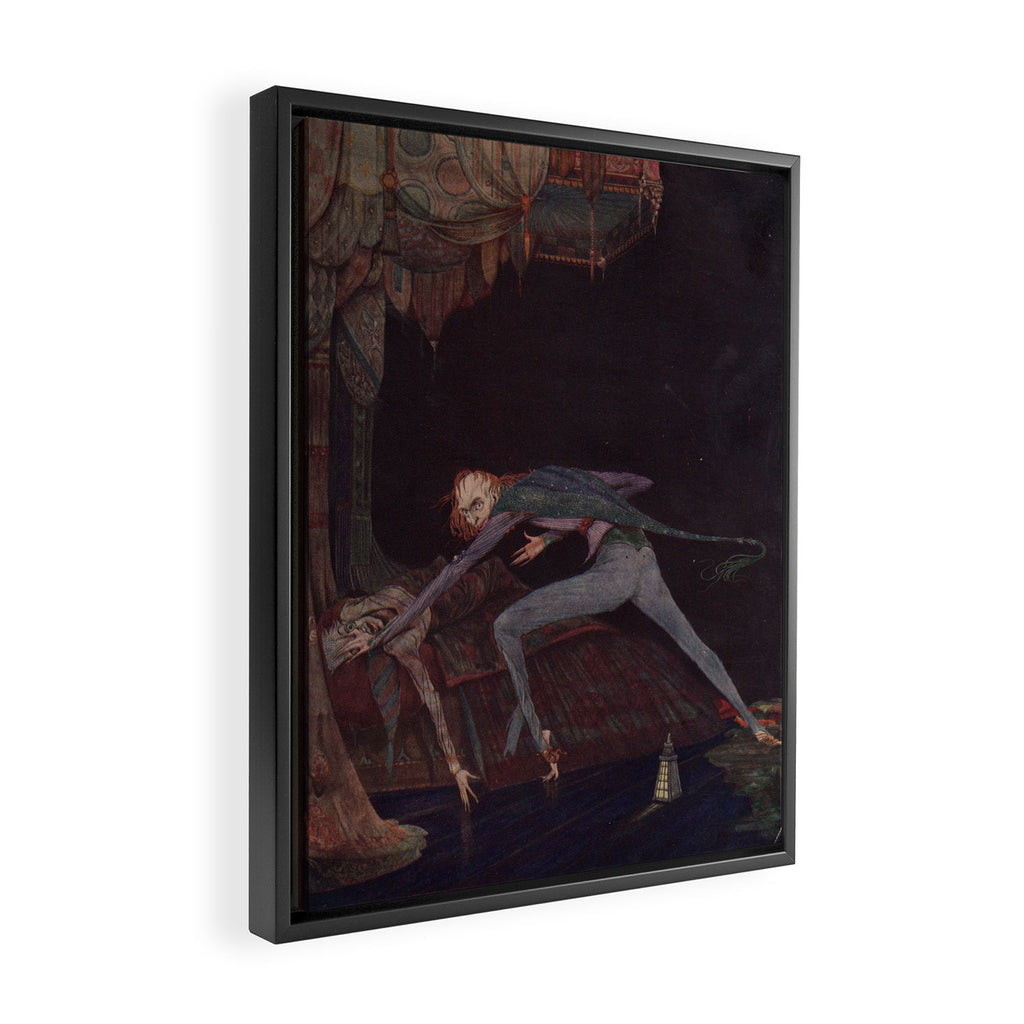 Art by Harry Clarke for a 1933 edition of Edgar Allan Poe's "Tales of Mystery and Imagination" Framed Canvas Print Gallery Image 2