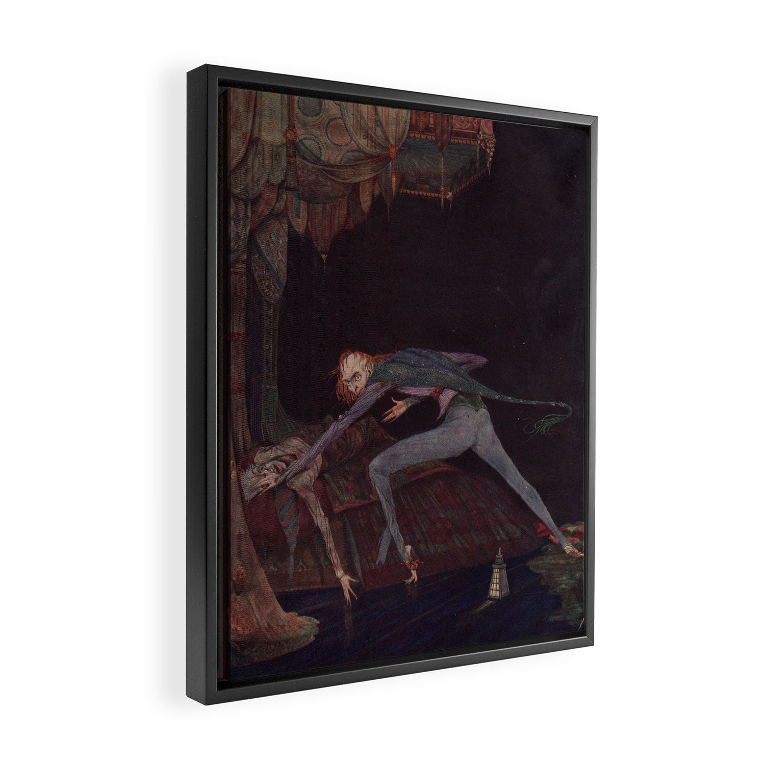 Art by Harry Clarke for a 1933 edition of Edgar Allan Poe's "Tales of Mystery and Imagination" Framed Canvas Print Gallery Image 2