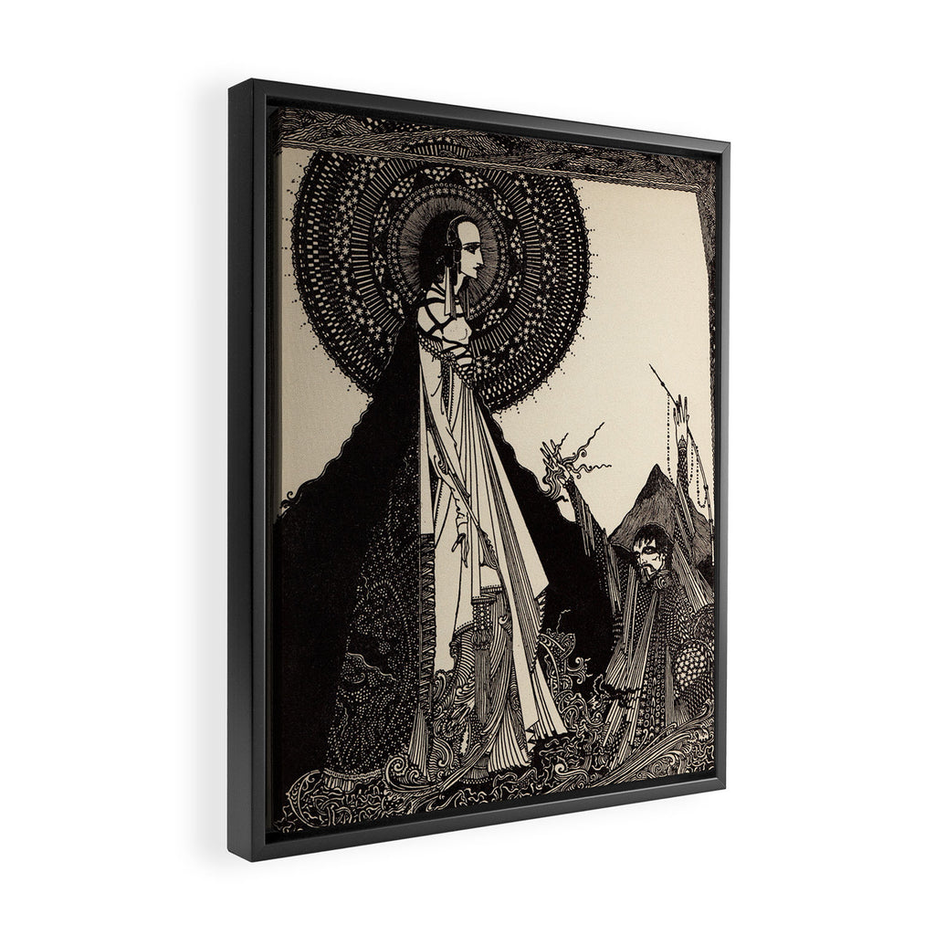 Art by Harry Clarke for a 1933 edition of Edgar Allan Poe's "Tales of Mystery and Imagination" Framed Canvas Print Gallery Image 2