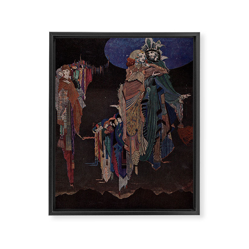Art by Harry Clarke for a 1933 edition of Edgar Allan Poe's "Tales of Mystery and Imagination" Framed Canvas Print Gallery Image 6