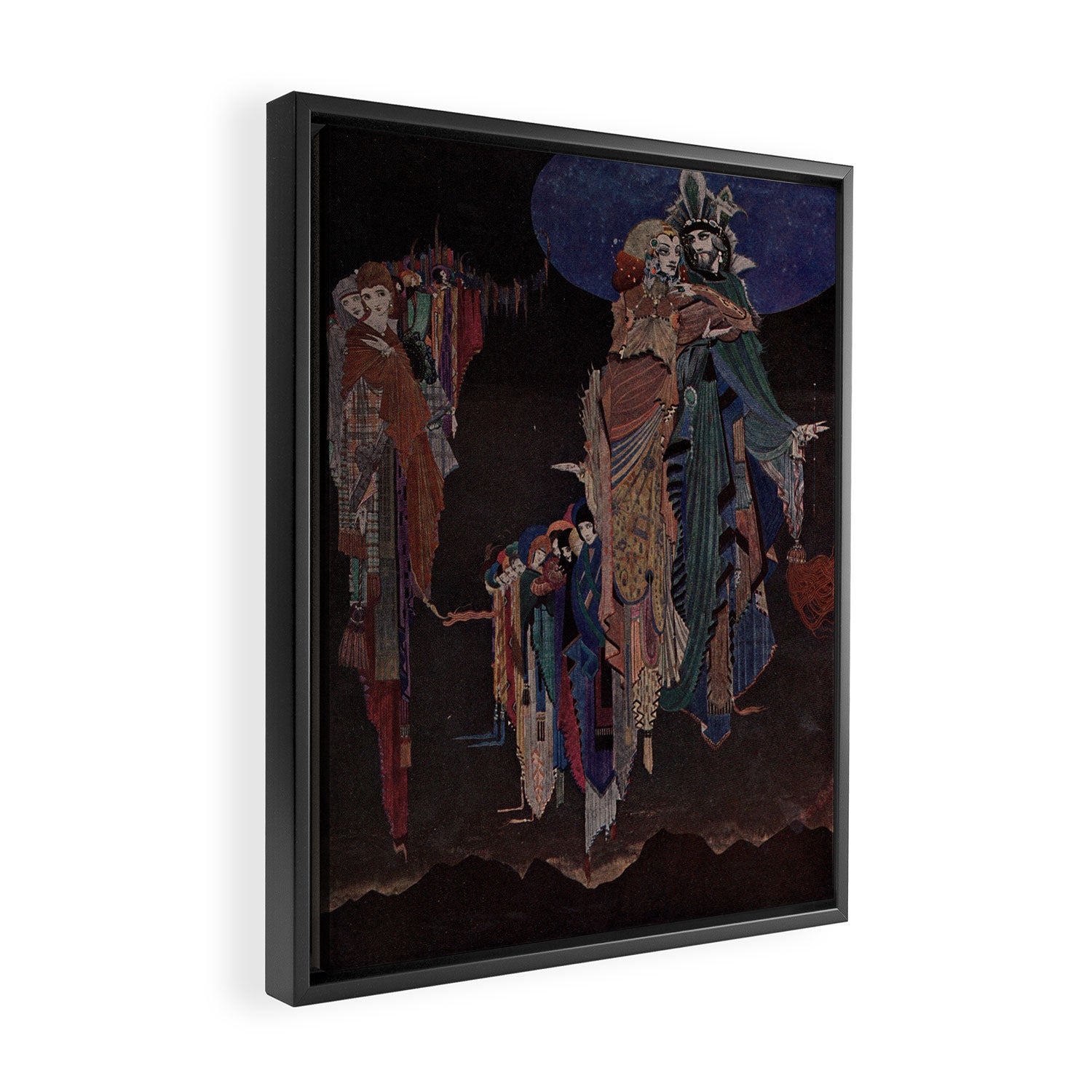 Art by Harry Clarke for a 1933 edition of Edgar Allan Poe's "Tales of Mystery and Imagination" Framed Canvas Print Gallery Image 2