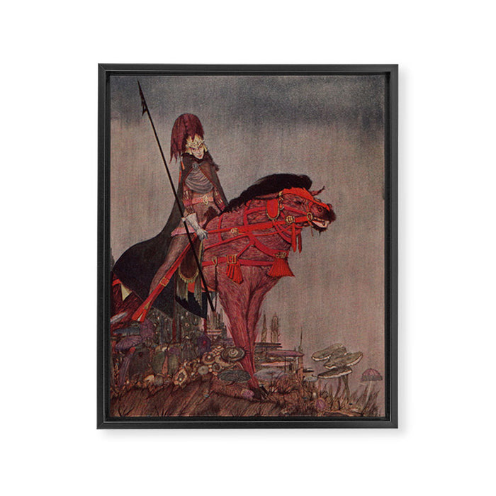 Art by Harry Clarke for a 1933 edition of Edgar Allan Poe's "Tales of Mystery and Imagination" Framed Canvas Print Gallery Image 1