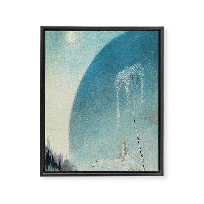 Art by Kay Nielsen from "East of the Sun and West of the Moon" (1914) Framed Canvas Print Gallery Image 1