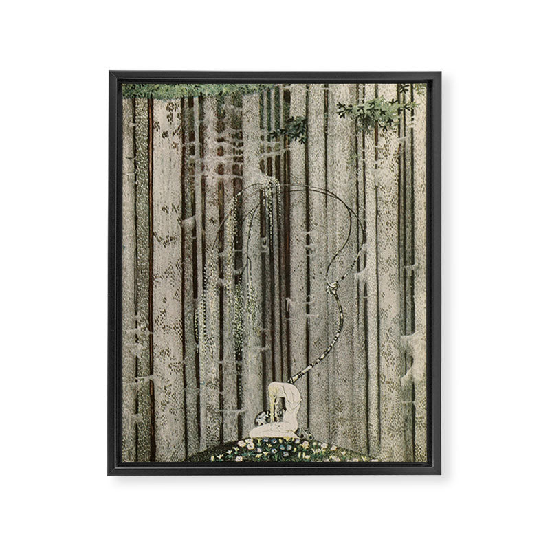 Art by Kay Nielsen from "East of the Sun and West of the Moon" (1914) Framed Canvas Print Gallery Image 6
