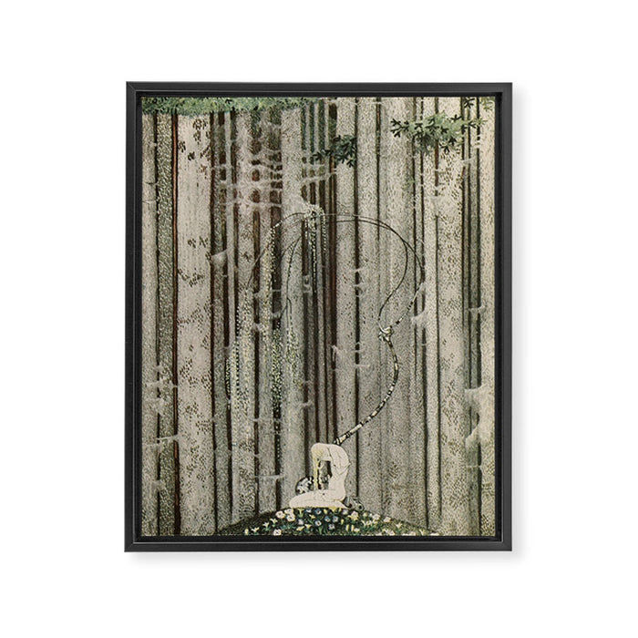 Art by Kay Nielsen from "East of the Sun and West of the Moon" (1914) Framed Canvas Print Gallery Image 1