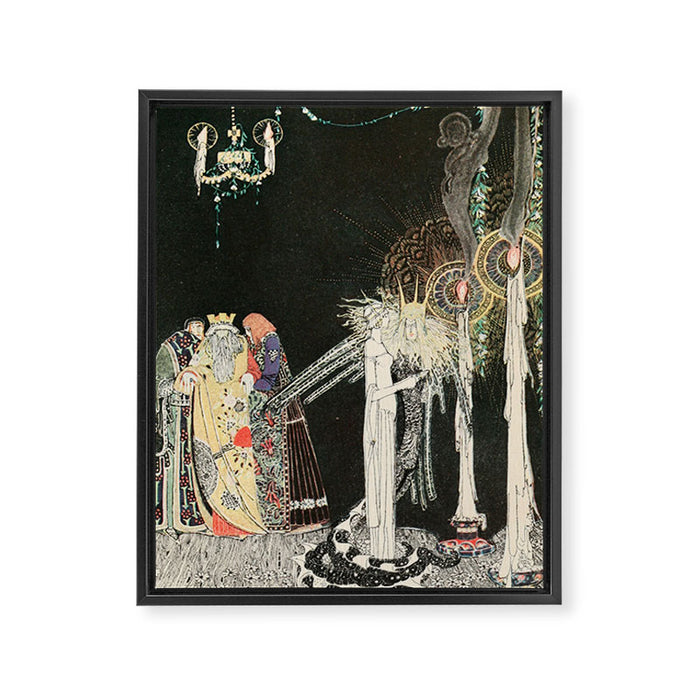 Art by Kay Nielsen from "East of the Sun and West of the Moon" (1914) Framed Canvas Print Gallery Image 1