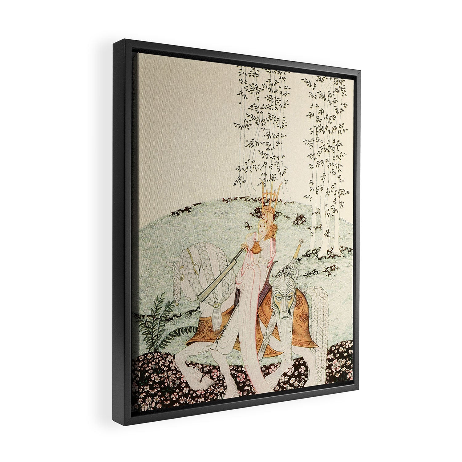 Art by Kay Nielsen from "East of the Sun and West of the Moon" (1914) Framed Canvas Print Gallery Image 2