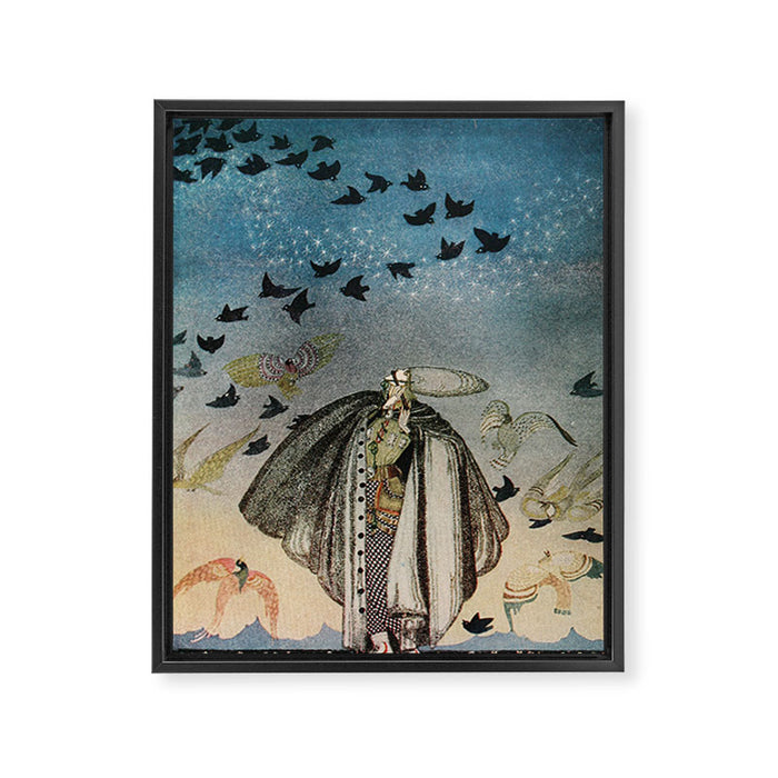 Art by Kay Nielsen from "East of the Sun and West of the Moon" (1914) Framed Canvas Print Gallery Image 1