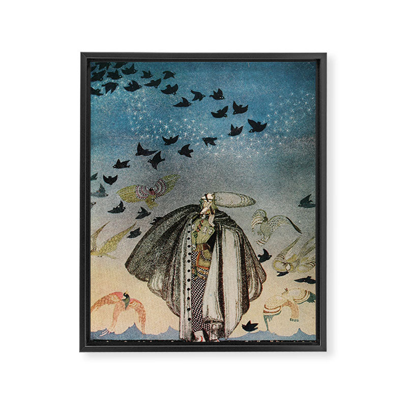 Art by Kay Nielsen from "East of the Sun and West of the Moon" (1914) Framed Canvas Print Gallery Image 3
