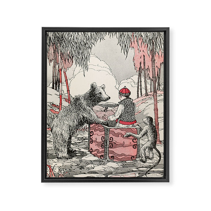 Art by Maurice "Jake" Day from "Wonder Tales from Tibet," 1922 Framed Canvas Print Gallery Image 1
